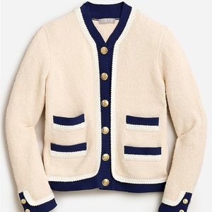 J Crew Textured bouclé lady jacket